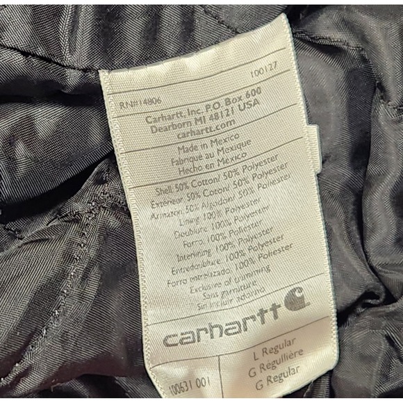 Carhartt Hoodie Mens L Rain Defender Rutland Thermal-Lined  Zip Front Sweatshirt - Picture 11 of 16